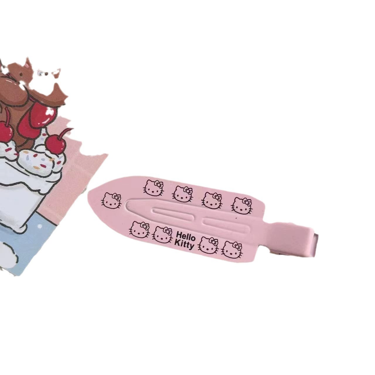 Заколка (Hello Kitty) для челки, пастельные декоративные зажимы, лёгкая 0,009 кг