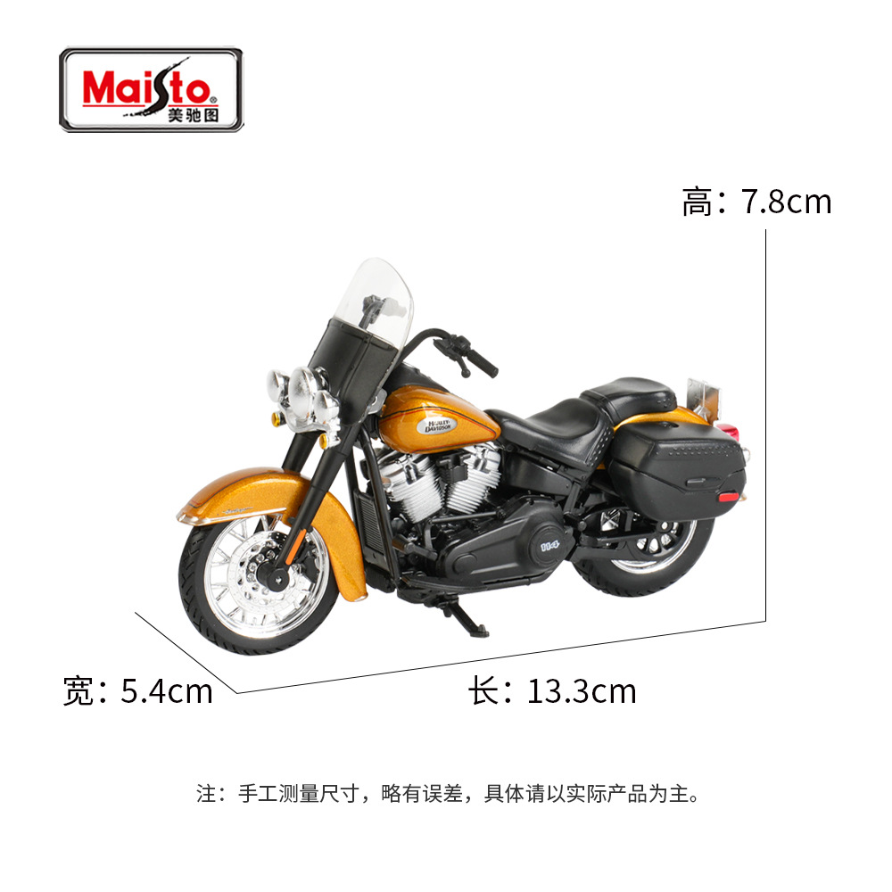 Meichitu 1:18 Harley-Davidson 2023 Heritage Classic Classic Successor, Simulación de Aleación