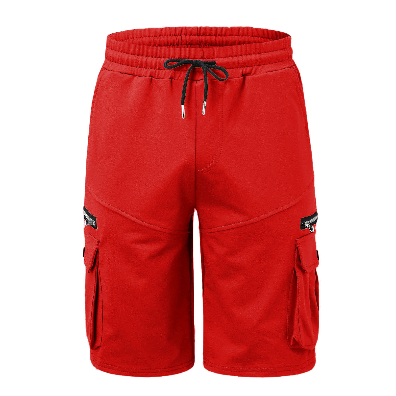 Herr sommar arbetsshorts i bomull, lös passform casual_voghion.com