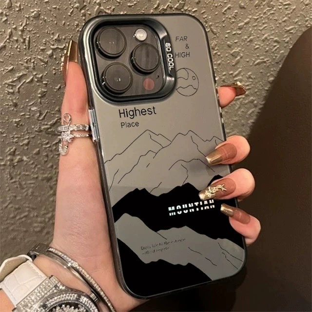 Чехол защитный (Apple) iPhone 13–17 серии — IMD Peak & Hill матовый дизайн, защита камеры