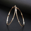 High quality retro matte earrings, European style, simple and elegant design