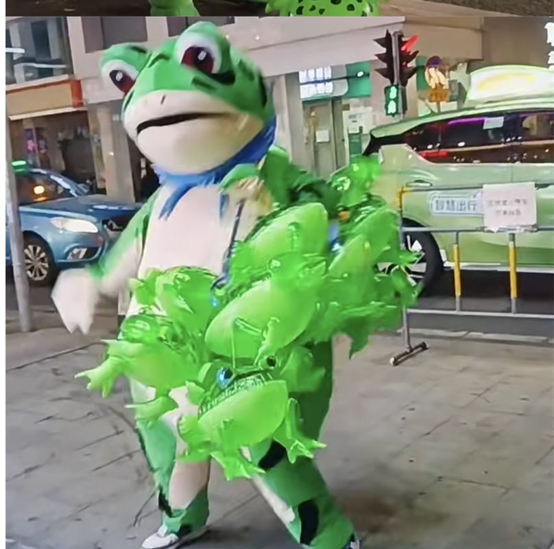 网红青蛙气球批发充气青蛙发光蛤蟆青蛙崽充气迷你小青蛙厂家详情16