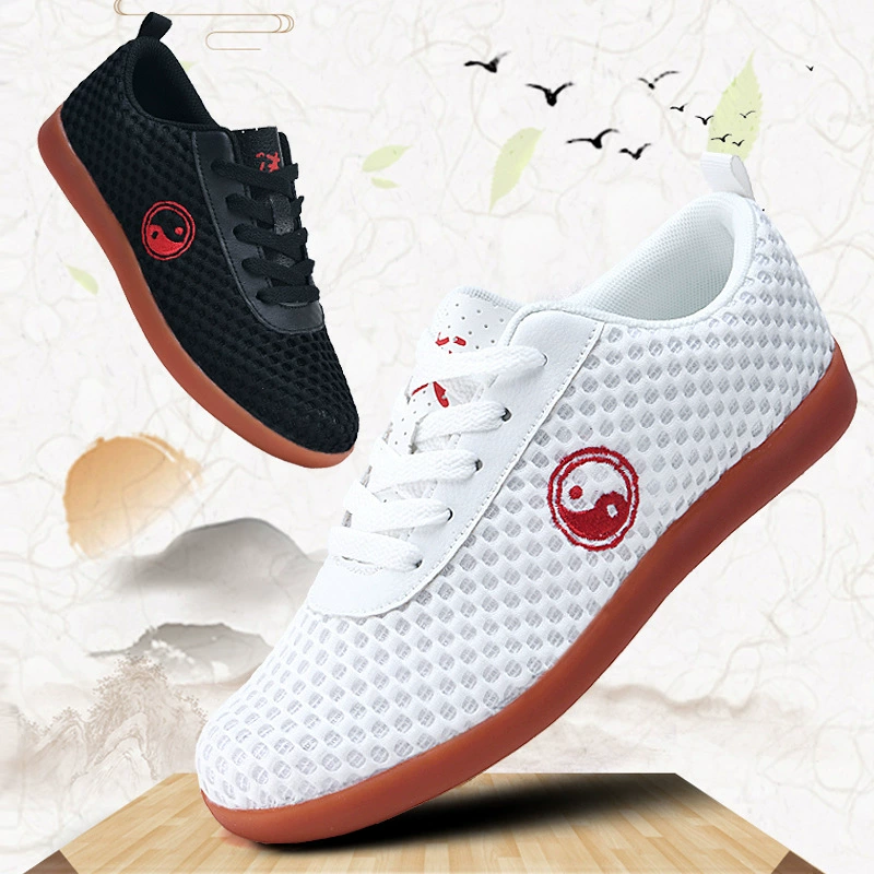 Обувь тайцзи для мужчин и женщин с летней дышащей сеткой дезодорантом обувь из белой ткани с мягким дном кроссовки производители обуви для боевых искусств оптом