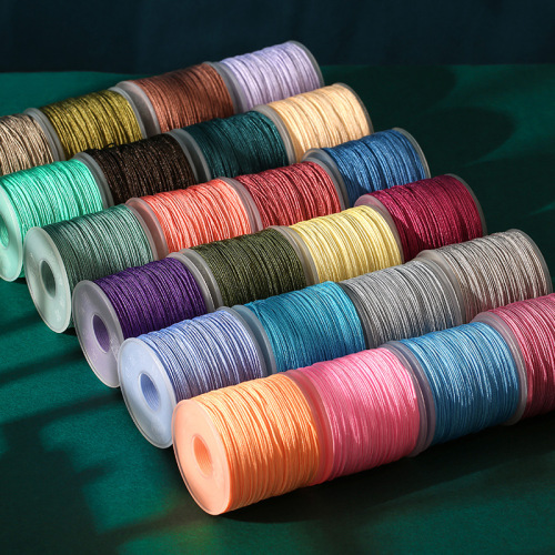 Dragon Knot No. 72 Jade Thread Chinese Knot Wire Handmade DIY Material Taiwan Nylon Braided Rope 81 Colors Manufacturer Dyeing