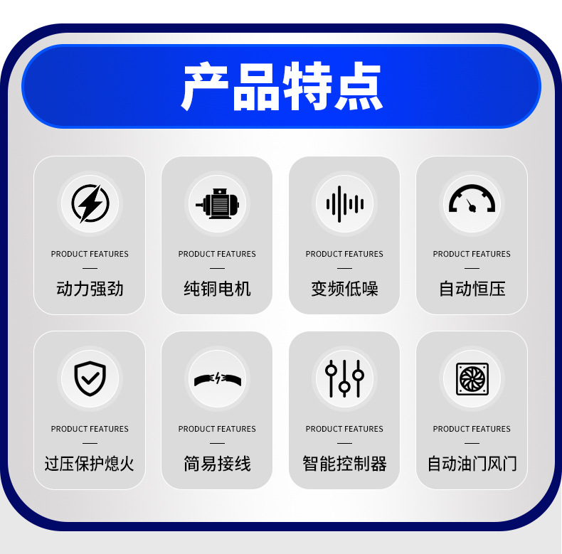 Electric Vehicle Variable Frequency Intelligent Range Extender Pure Copper Motor Electric Three-Wheel Four-Wheel Car Variable Frequency Gasoline Generator