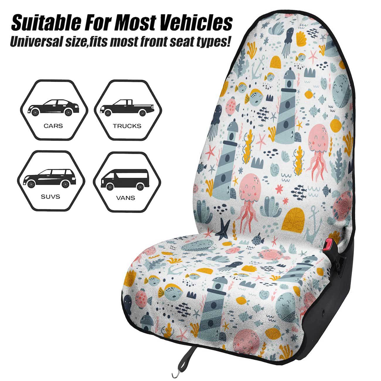 Marine seat towel cover front seat protector suitable for gym and exercise, universal for all seasons and car use