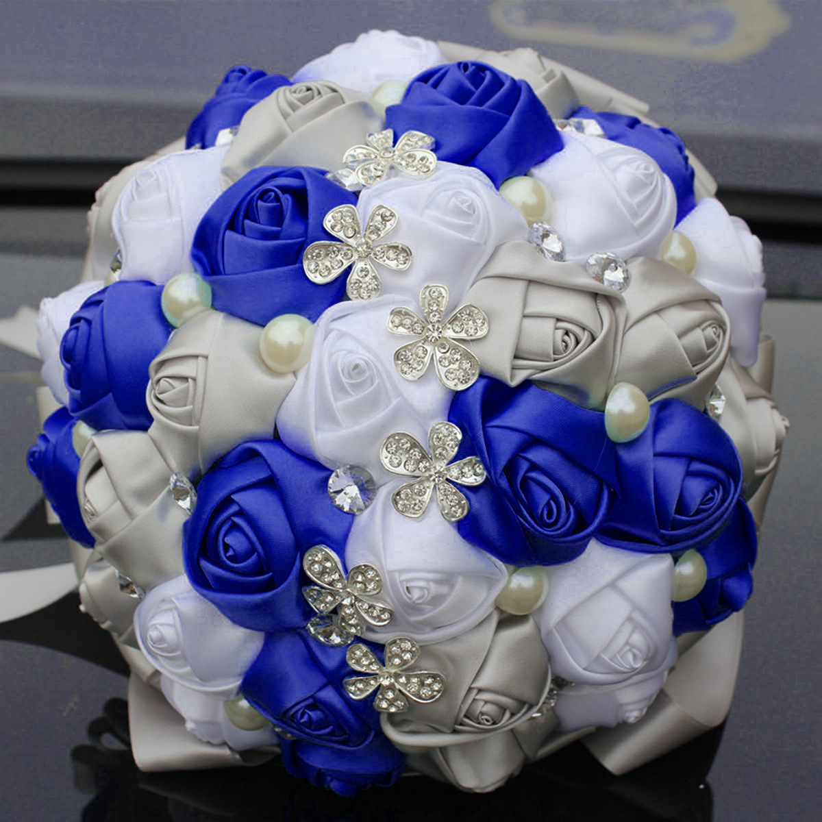 사파이어 블루+화이트+실버