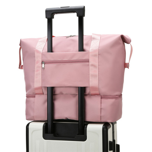 Travel bag  new trendy women's large-capacity folding handbag maternity luggage bag short-distance storage bag fitness bag