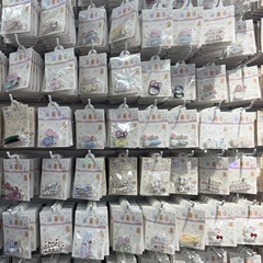 单独包装带吊卡发夹边夹鸭嘴夹水钻发卡女发卡批发义乌