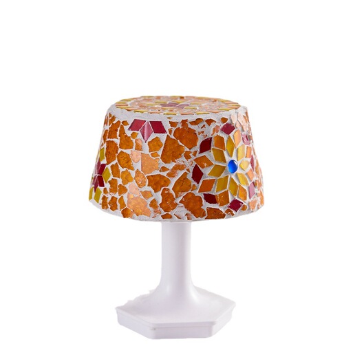 Mosaic table lamp diy internet celebrity handmade creative bedside lamp night light handmade table lamp making material package gift