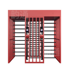 韵通智能工地实名制双通道全高转闸十字转闸不锈钢人行通道旋转门