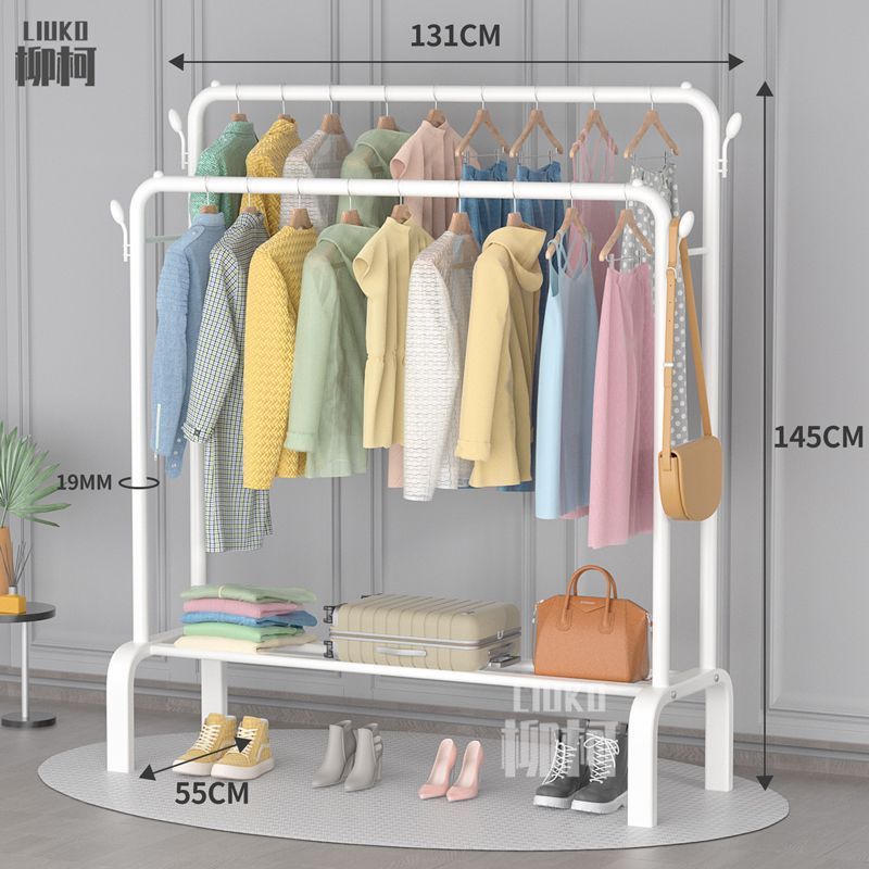 Percha de piso interior varilla de secado de balcón percha de ropa de dormitorio simple percha de ropa de una sola varilla percha de colcha percha de ropa