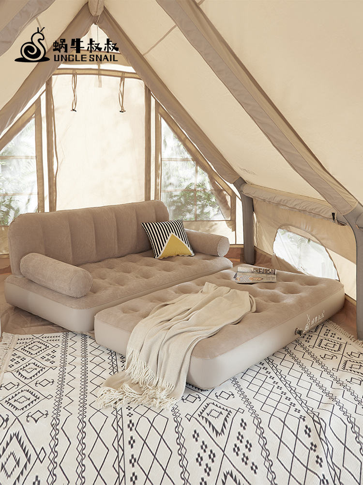 アウトドア自動インフレータブルソファキャンプのエアクッションのベッドカタツムリおじさん折り畳み家庭用エアマットレス