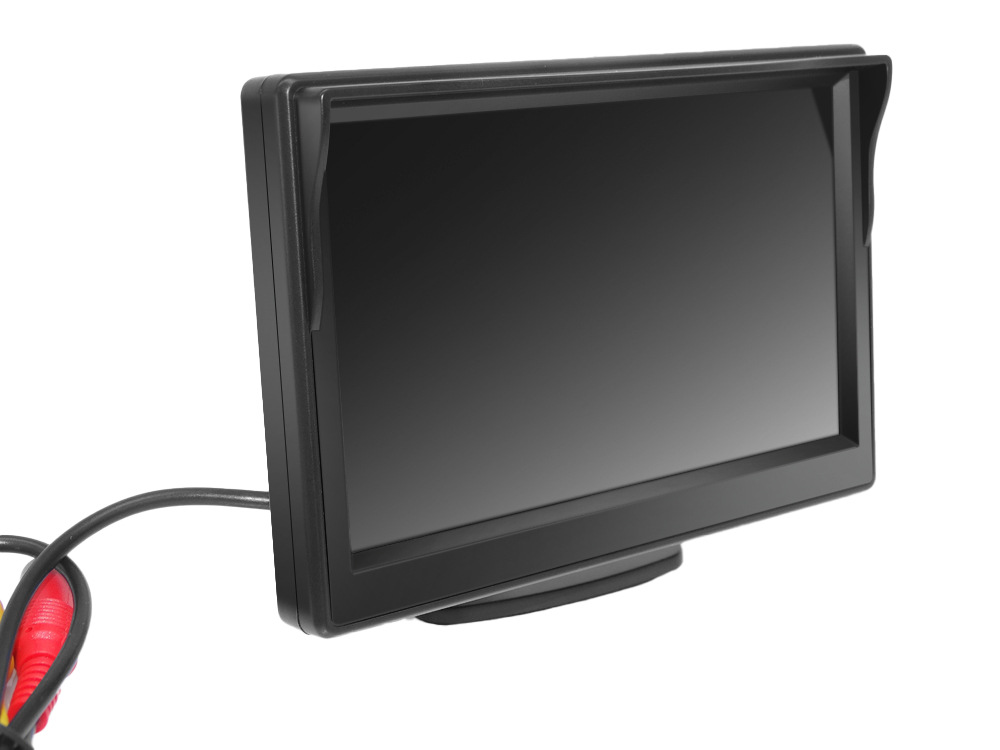 Manufacturer supplies 5inch suction cup monitor HD wireless transmitter receiver license plate 7-inch infrared car camera