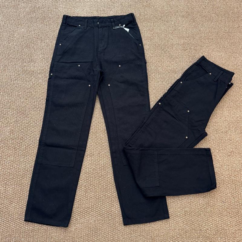 Lightweight fabric! Kaka B01 style washed distressed double-knee work pants, cleanfit style B136 pocket lumberjack pants Lightweight fabric! Kaka B01 style washed distressed double-knee work pants, cleanfit style B136 pocket lumberjack pants