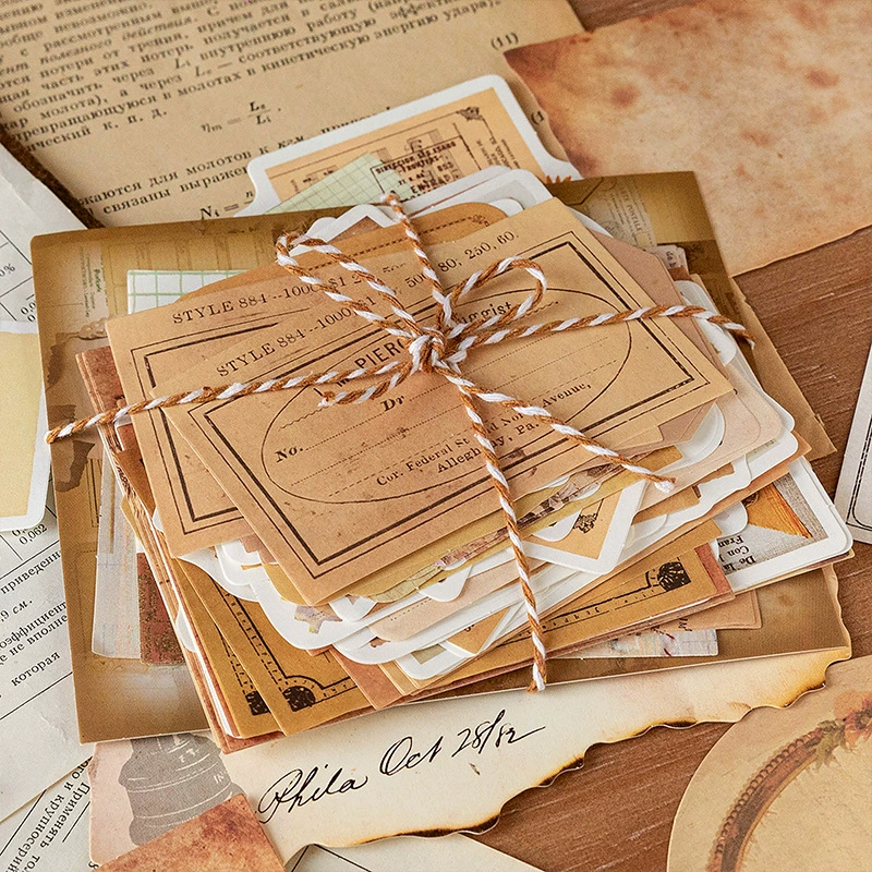 100 ретро табуретов, большая коллекция, справочный материал сумка, литературная основная коробка метки заметки, подписной лист бумаги