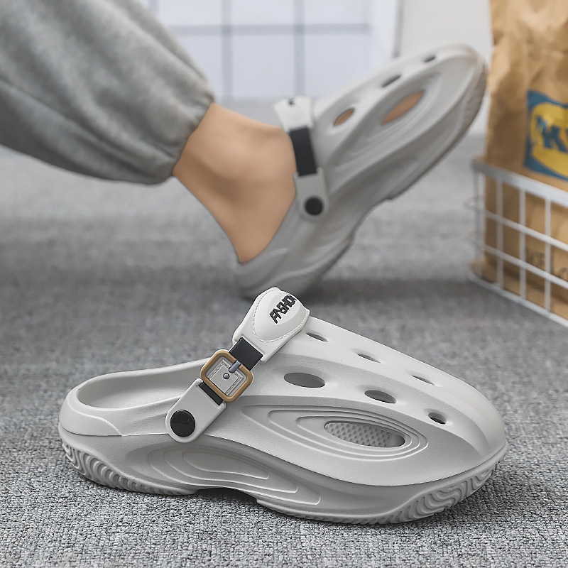 Zapatos con agujeros Camuflaje para hombres 2025 nuevas sandalias para exteriores zapatos con agujeros para ropa eva Baotou Beach Garden Zapatos para hombres