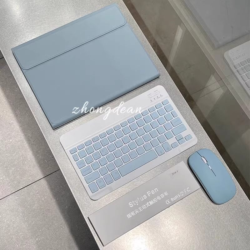 Wireless Bluetooth Keyboard, Silent, Thin and Portable Mouse, Mobile Phone, Suitable for Ipd Tablet, Android and Apple