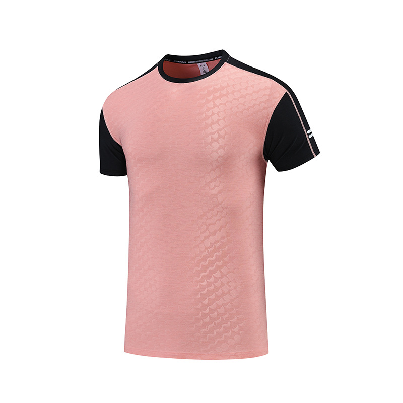 2022 de verano de moda transfronteriza impreso ropa de secado rápido de los hombres ligero transpirable más tamaño corriendo fitness cuello redondo Camiseta B