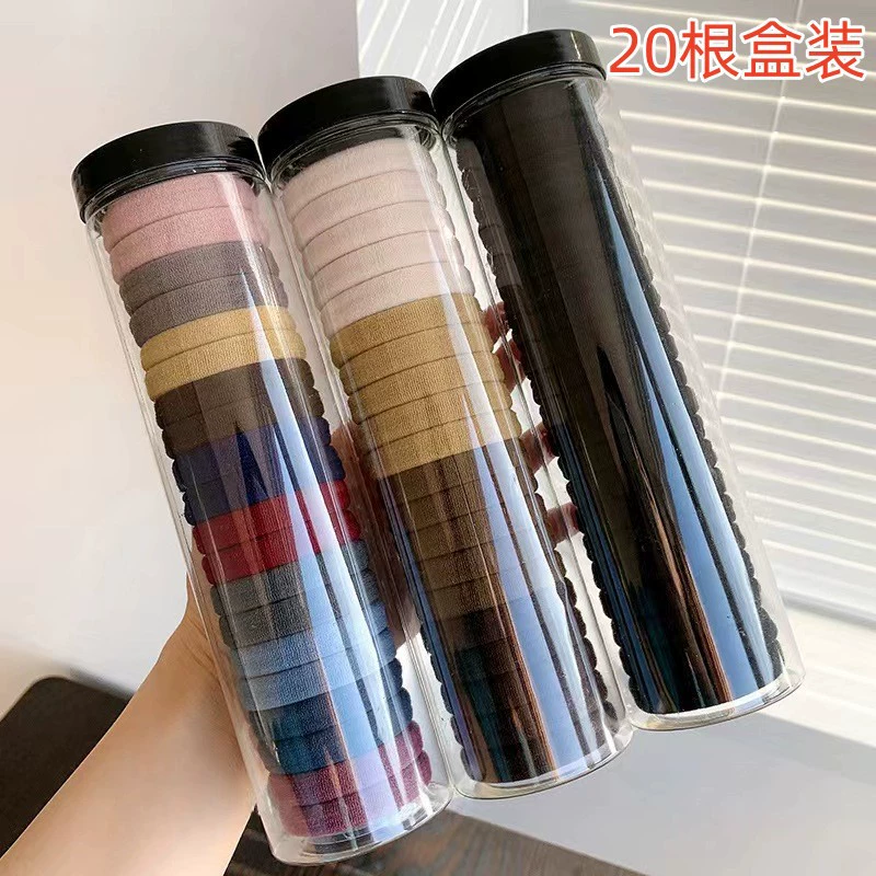 20 шт. Консервированная высокоэластичная веревка бесшовная резинка простое темпераментное полотенце кольцо веревка для волос кольцо для волос оптом аксессуары для волос