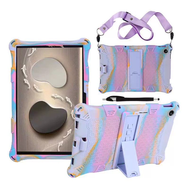 Applicable to Lenovo TAB M10 Plus 3rd 10.6 -inch soft silicon plastic shell PC bracket strap protective cover