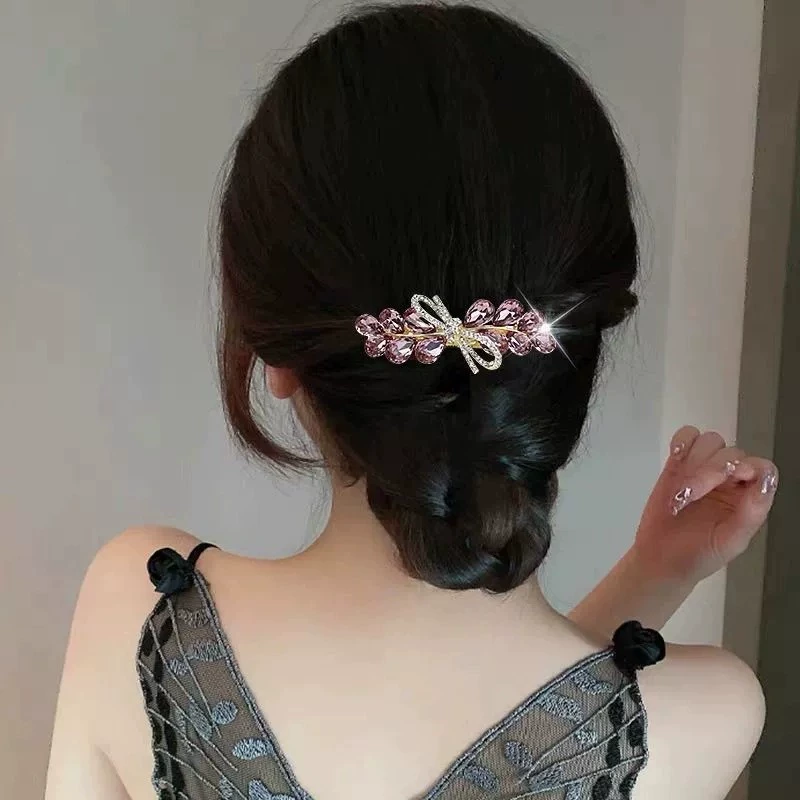 Заколка для волос с бантом, краб-пин, аксессуар для волос, шпильки, hairpin, высококачественный стиль, простой и элегантный дизайн