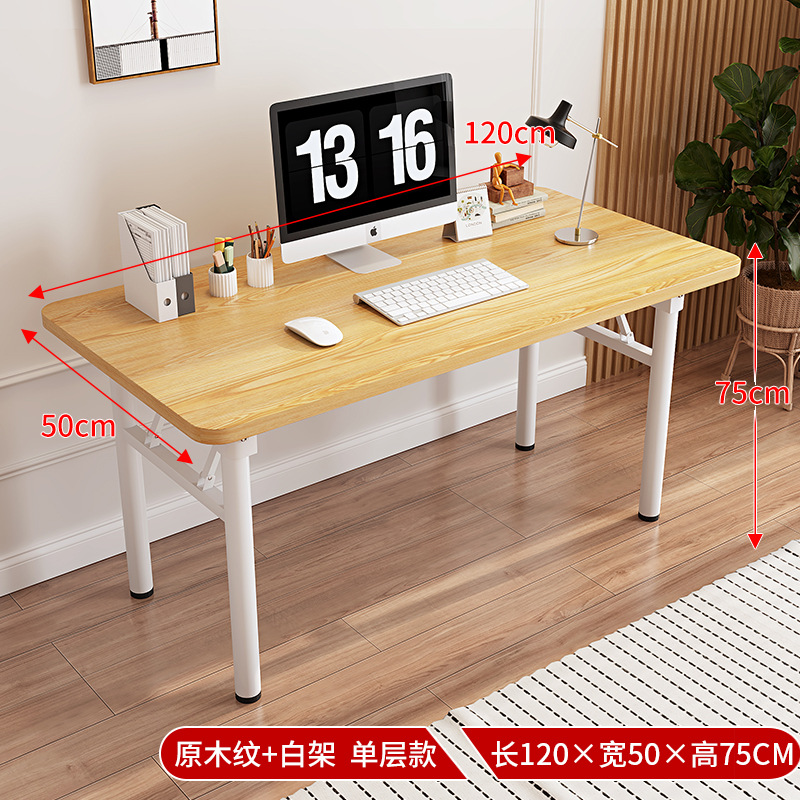 Escritorio de computadora plegable personalizado, habitación de alquiler, apartamento pequeño, mesa plegable para comer, escritorio de aprendizaje simple para estudiantes en casa