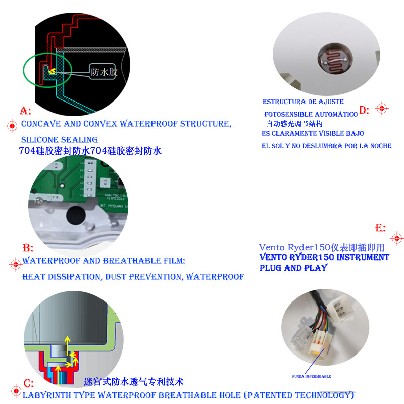 South America's Best-Selling Motorcycle Instrument Assembly Italika 150Z 150Sz 170Z Digital Speedometer
