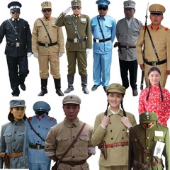 偽軍北伐軍影視国民党軍装抗戦特務翻訳官第二次世界大戦国軍撮影演出服セット