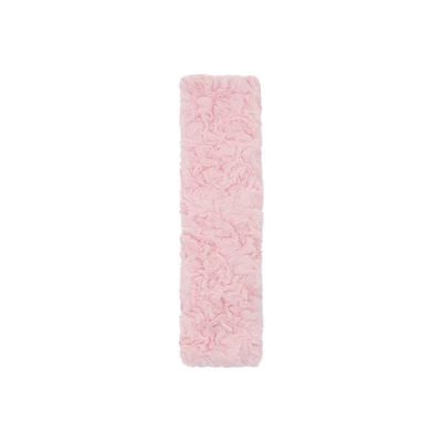 and Winter Warm Car Seat | Seat cushion, seat cover - rabbit-fur-brushed-rose-shoulder-pads-pink