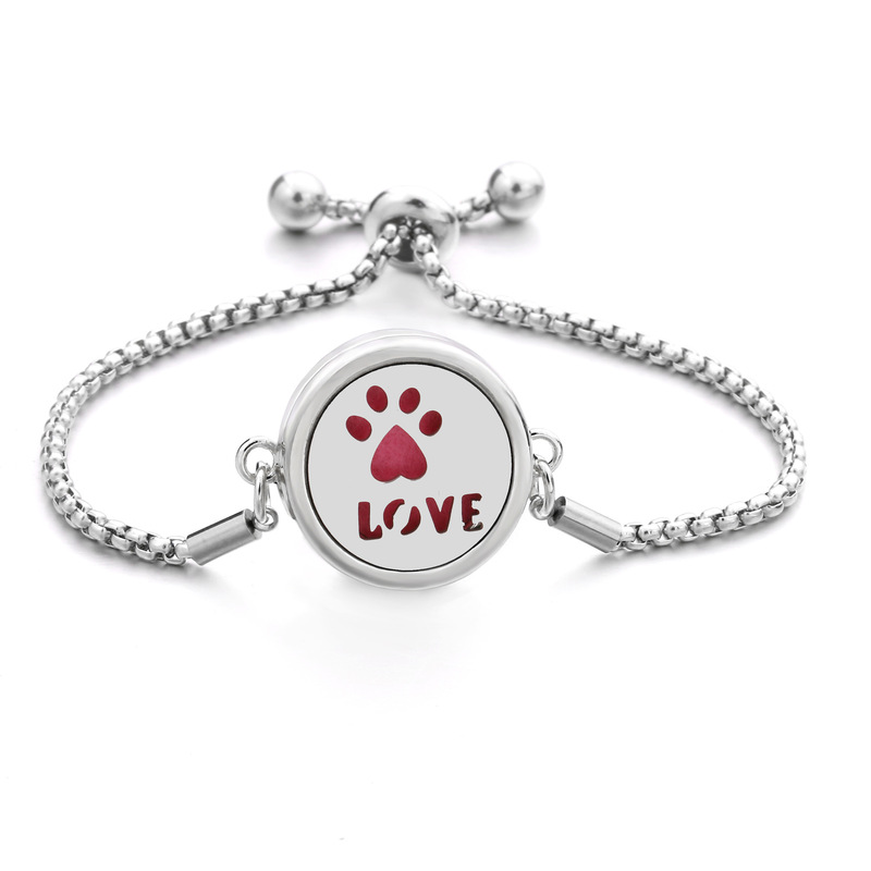 Aromatherapy Essential Oil Hollow Stainless Steel Bracelet European and American Hot-selling Life Tree Box Perfume Diffuser Anti-mosquito Bracelet