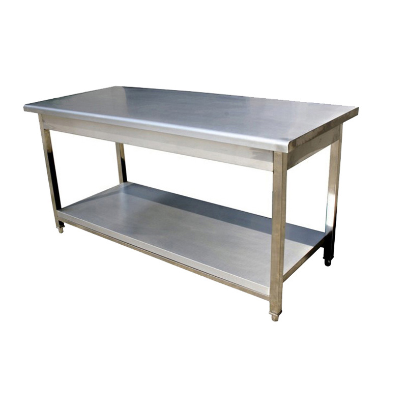 不锈钢工作台加工厨房操作台桌子切菜桌台面案板商用打包台打荷台