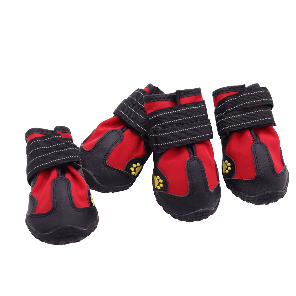 Zapatos para perros otoño e invierno a prueba de frío cálido forrado de lana zapatos para mascotas antideslizantes impermeables engrosados resistentes al desgaste zapatos para perros al por mayor