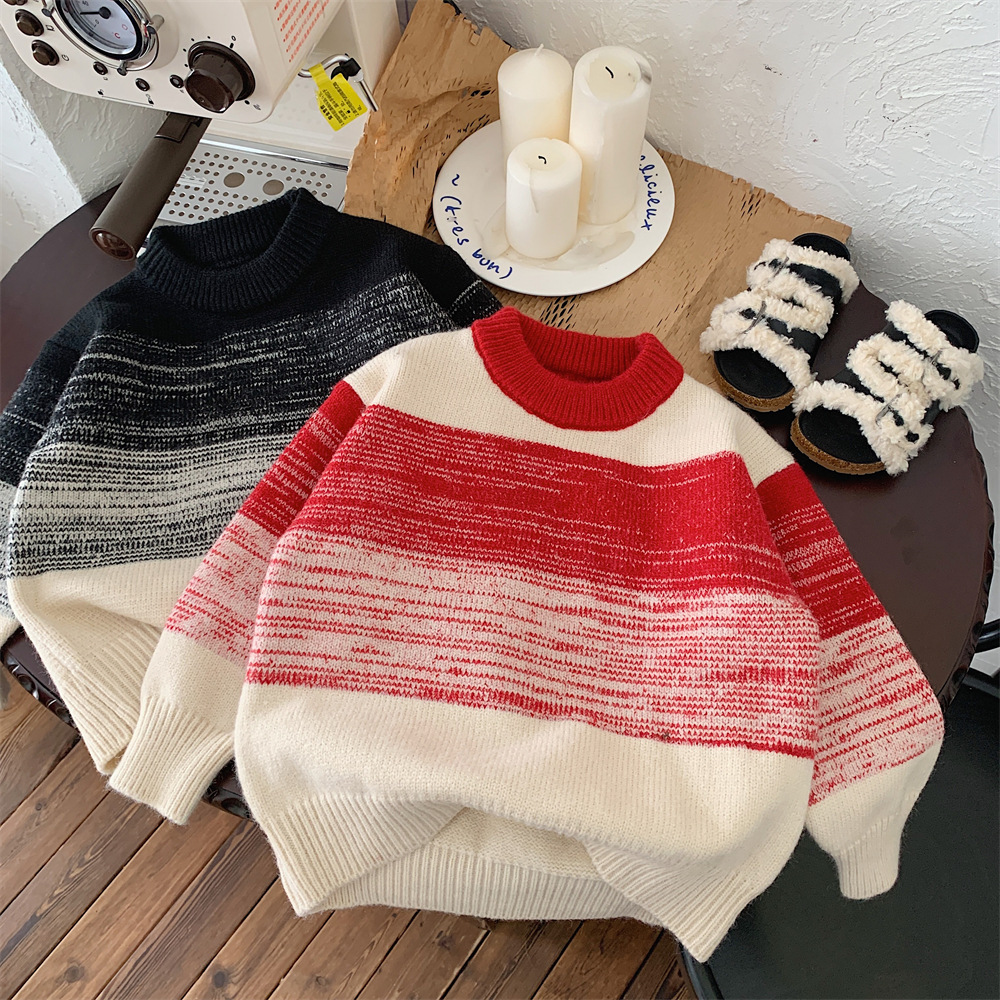 Retro Abstract Stripe Polyacrylonitrile Fiber Hoodies & Knitwears display picture 3