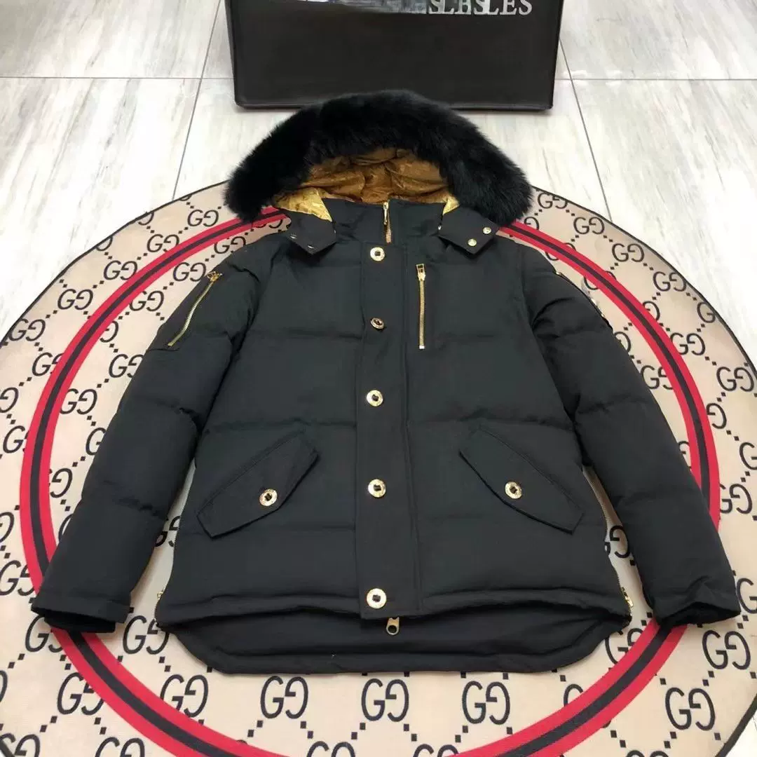 莆田高版本大鹅金剪刀06款羽绒服男女情侣加厚银狐毛领滑雪装外套