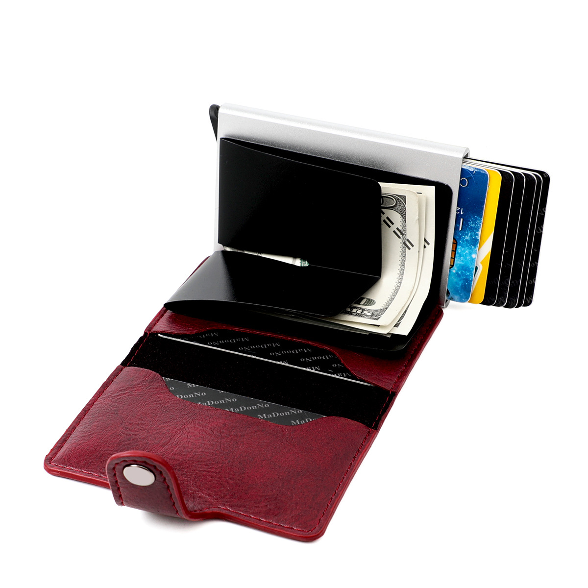 Wholesale Rfid Shielding Anti-theft Brush Ultra-thin Credit Card Aluminum Alloy Card Bag display picture 42