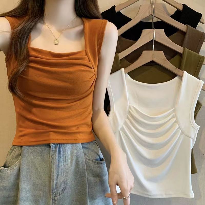 Modal Summer 2024 New Style Camisole for Women, Stylish and Slim-Fitting, Suitable for Outerwear or Layering, Sleeveless Top