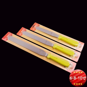 [爱满屋彩柄不锈钢蛋糕刀直吻刀奶油抹刀10寸8寸6寸可选烘焙工具]