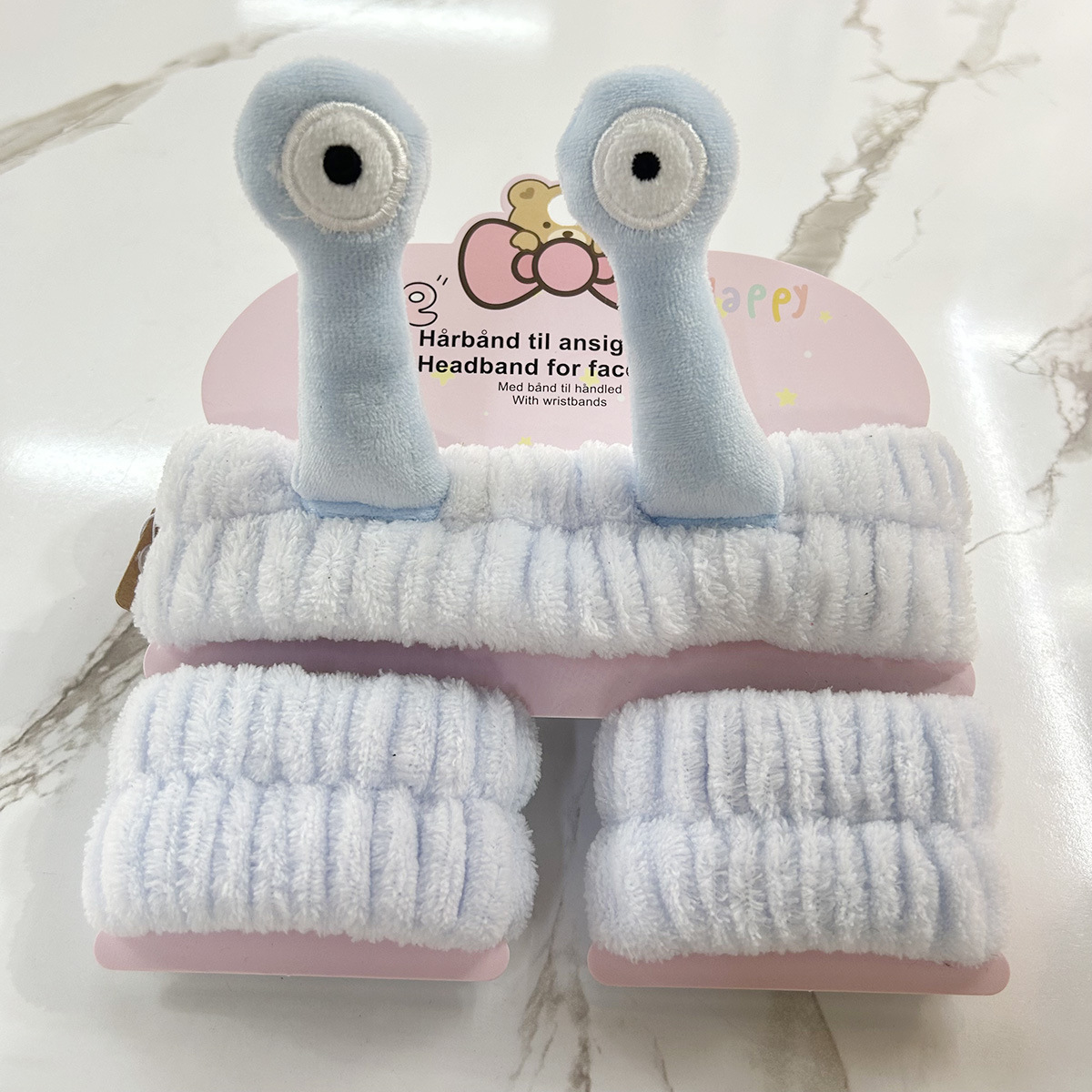 Banda de cabello de moda con tarjeta de papel dulce decoración de animales pequeños de peluche de lavado banda de cabello de dibujos animados correa de muñeca tridimensional