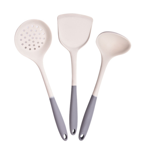 Silicone Kitchenware Set Spatula, Spoon, Ladle, Strainer Heat Insulation Food Grade Non-stick Pan Household Kitchen Utensils Tools Wholesale
