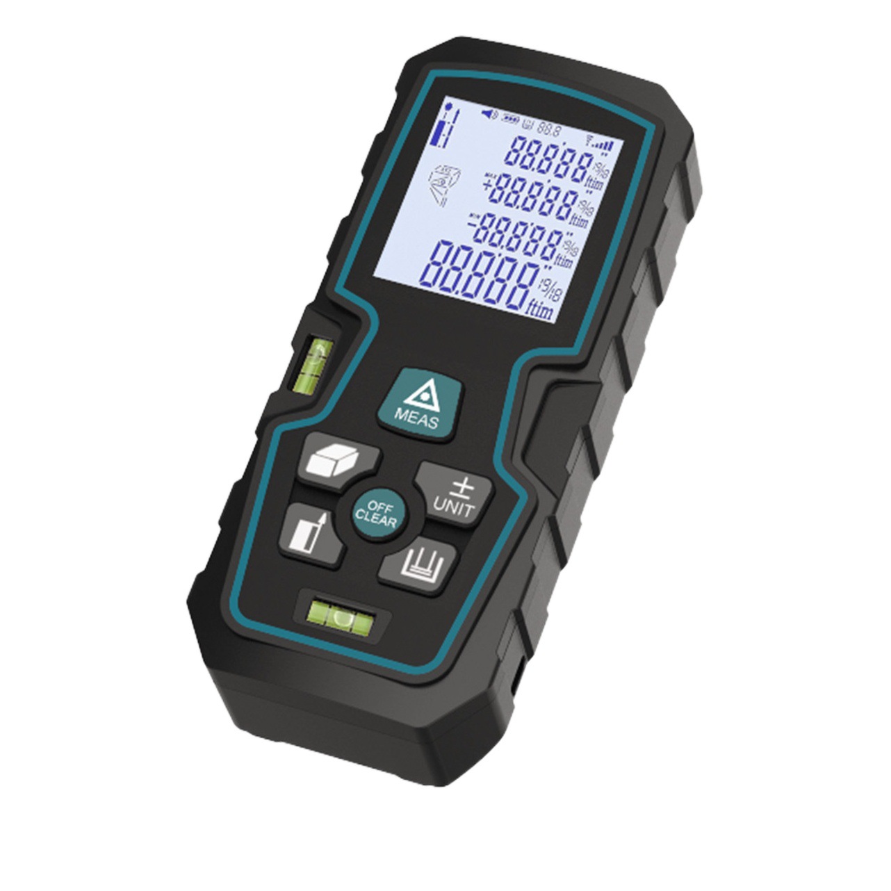 Xinnuo telémetro de mano doble nivel burbuja infrarrojo instrumento de medición Decoración Ingeniería láser telémetro regla electrónica