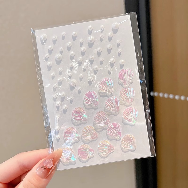 Maquillaje para niñas espectáculo de baile pegatinas para niños joyas para la cara de la niña princesa dulce pegatinas de perlas pegatinas de maquillaje