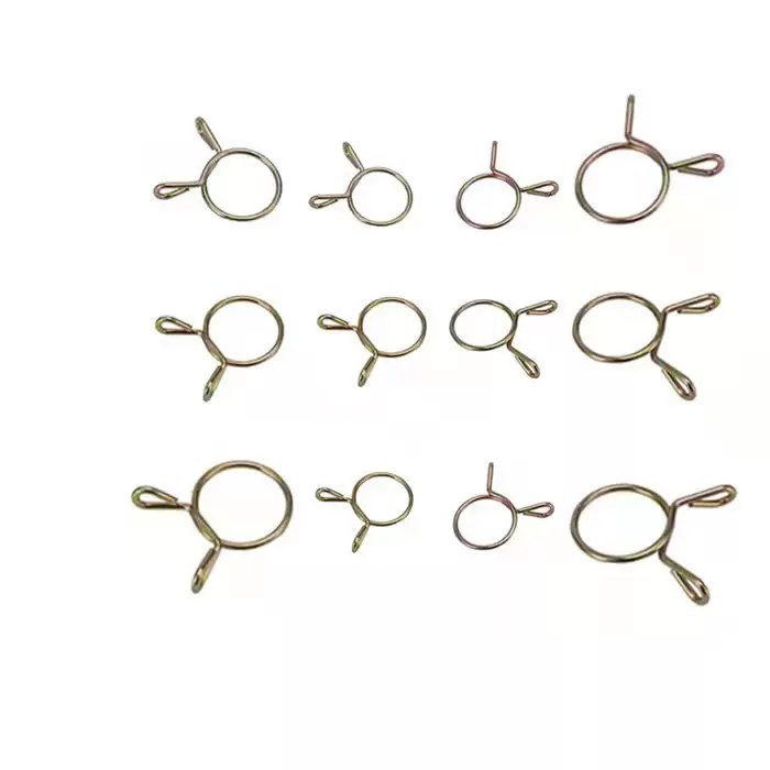 卡簧油管卡簧汽车水管卡簧坏气水油管夹抱箍弹簧双耳单耳卡簧批发