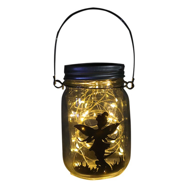 Amazon DIY матовый Солнечный свет бутылки Мейсона Светлячок водонепроницаемый свет строка сказочная бутылка свет двор Освещение