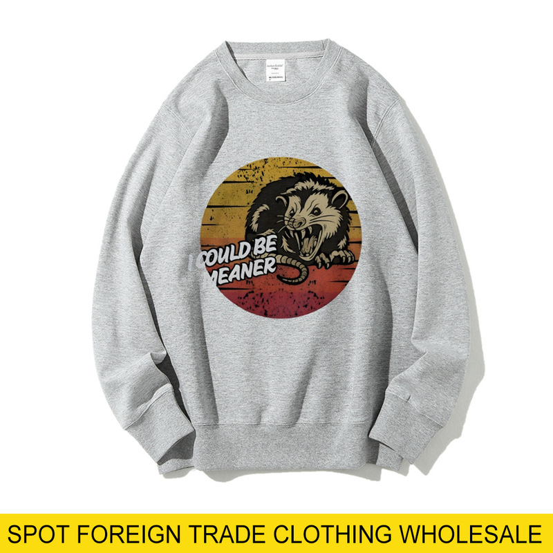 Funny Screaming Possum Pattern Printed Autumn Independent Station New Hot Selling Loose Daily Casual Men's and Women's Sweatshirts