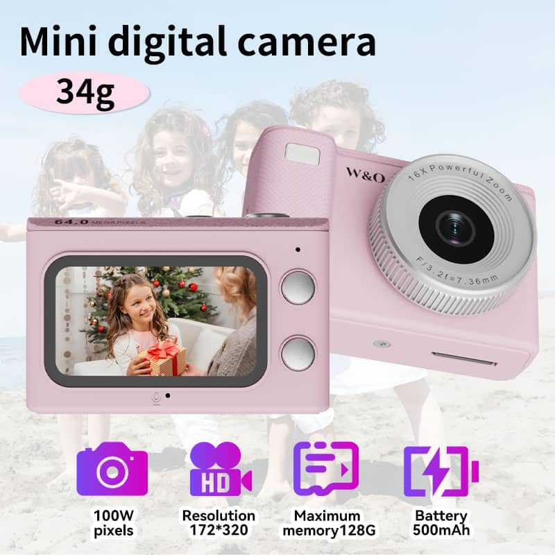 New Cross-Border Children's Camera That Can Take Photos, Record Videos, and Play Games. Pixel-High-Definition Portable Mini Ccd Camera