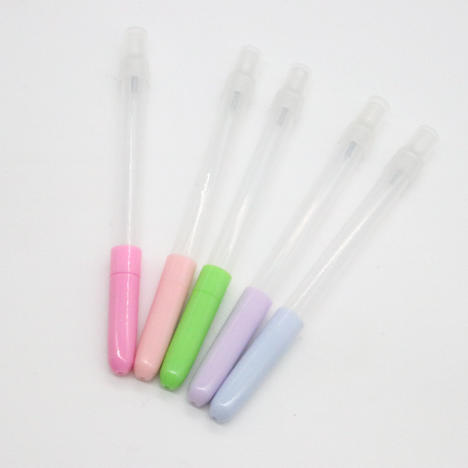 Pluma de aerosol de fábrica 5ML desinfectante de manos desechable pluma de desinfección pluma de perfume bolígrafo dos en uno de plástico