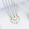 Fashionable necklace stainless steel heart shaped, sweater, wholesale