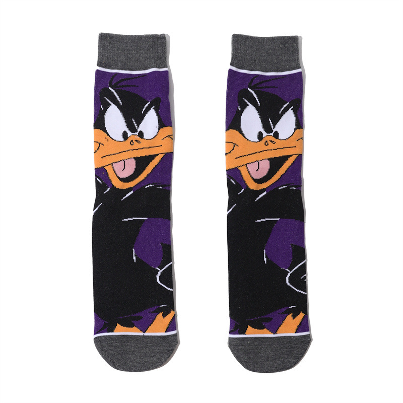 Wholesale Trendy Men'S Cotton Cartoon Tube Socks Stockists Women'S Animation Personalized Socks-5Prs 32 Img_4374