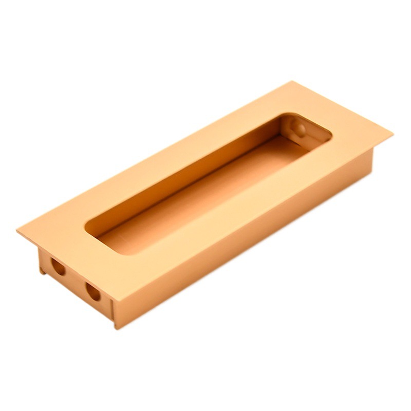 Moderno simple incrustado cajón invisible mango oculto Luz de lujo armario puerta corredera manija de la aleación de aluminio